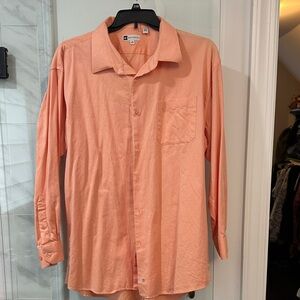 Bachrach Men's Coral Button-Down Shirt